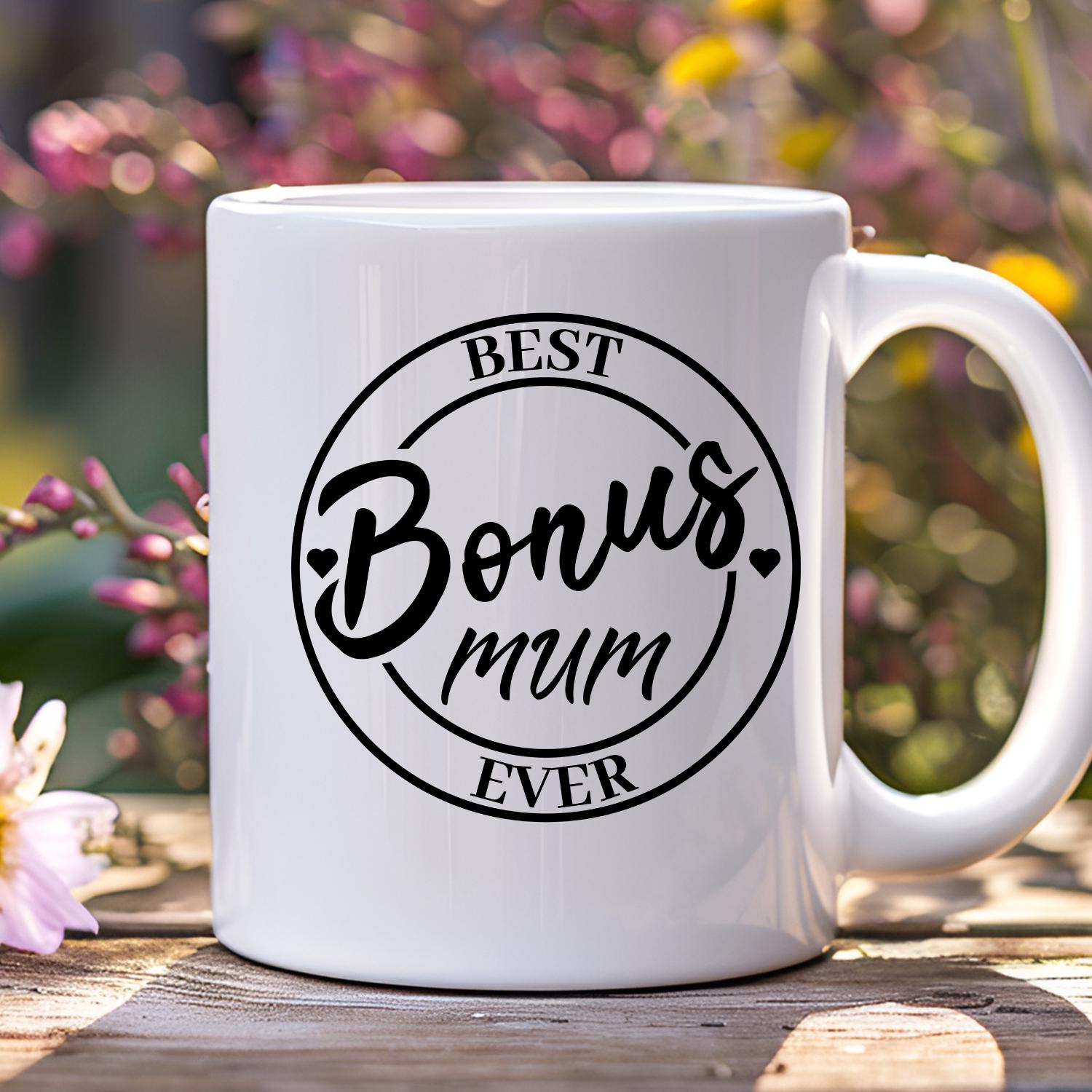 Mothers Day Mug, Birthday Step Mum Mug For Mum, Birthday Gift Step Mother Ceramic Mug