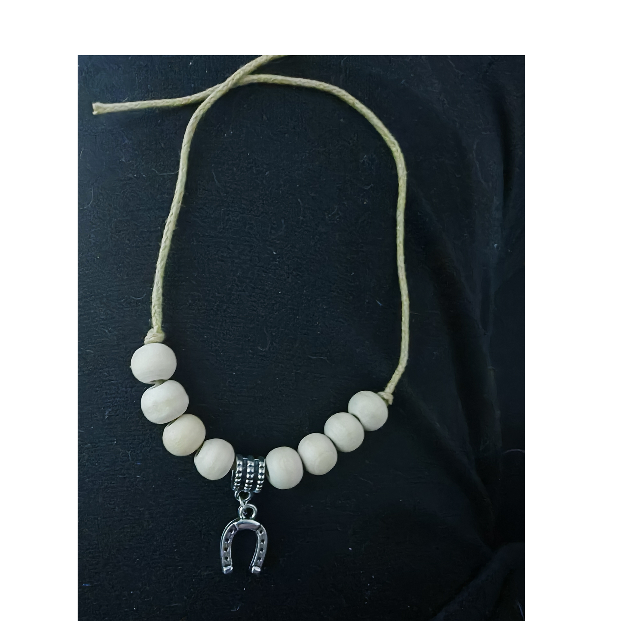 Good Luck Wish Bracelet with Horseshoe Charm