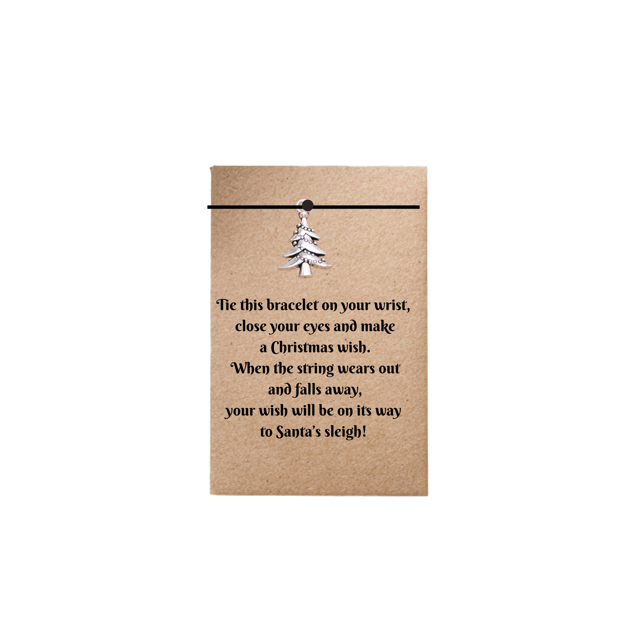 Christmas Wish Bracelet Gift Card With Envelope
