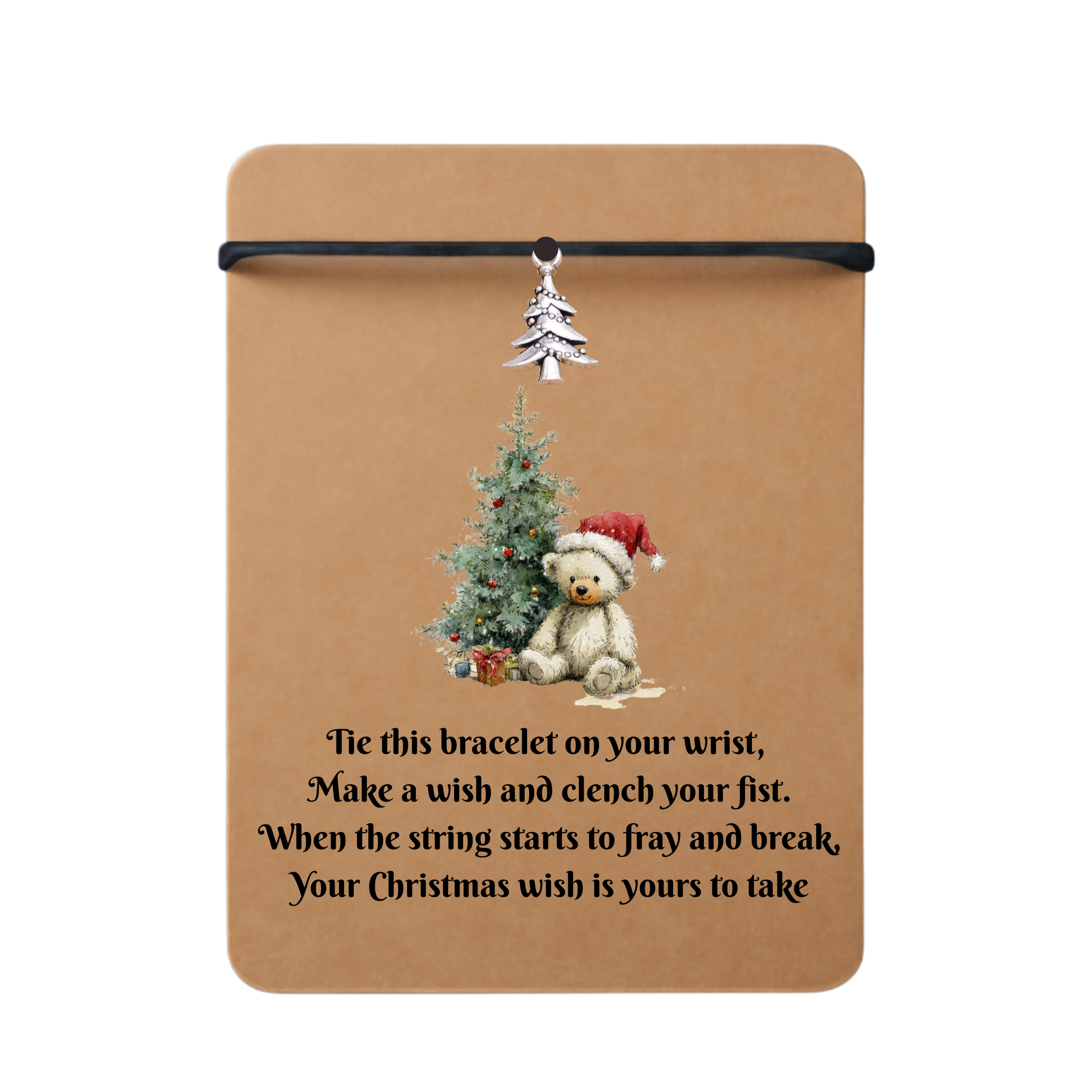 Christmas Wish Bracelet Gift Card With Envelope