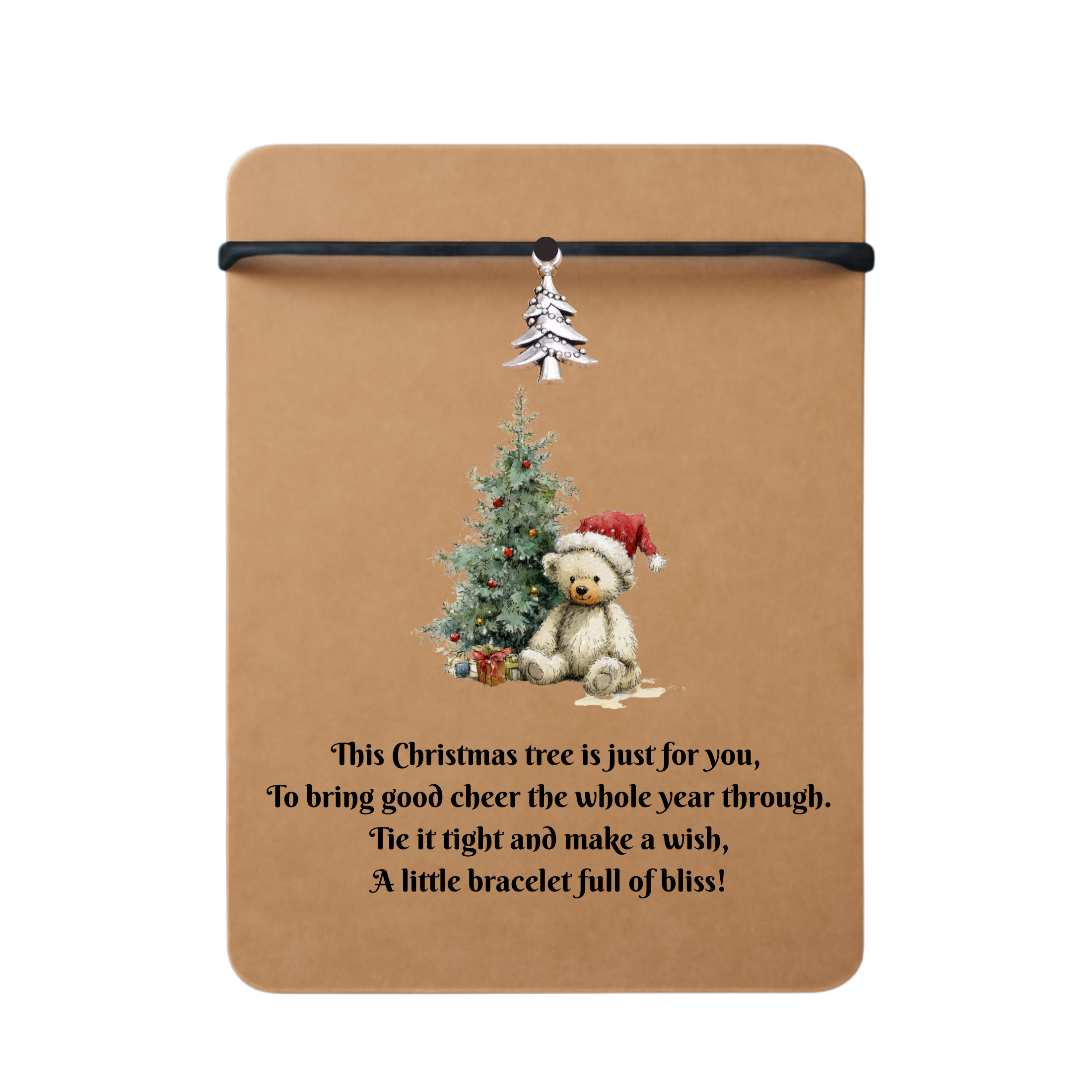 Christmas Wish Bracelet Gift Card With Envelope