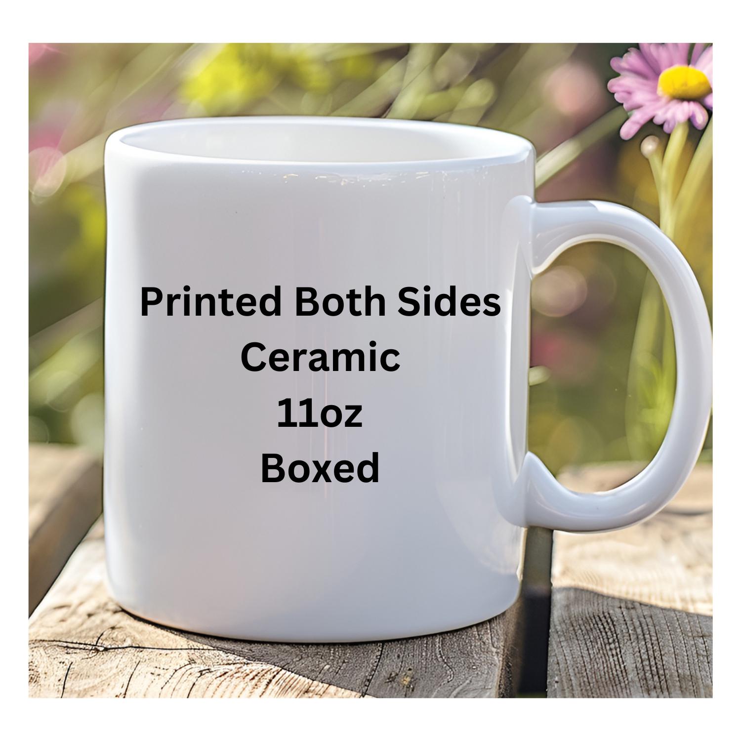 Autism Initial Design Mug. Colourful Autism Design Coffee Mug
