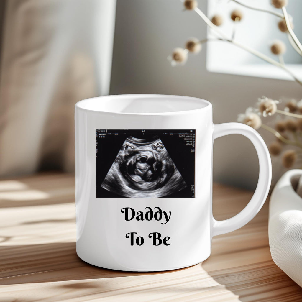 Personalized Baby Scan Mug: Ultrasound Photo Gift, Mummy/Daddy/Grandparent