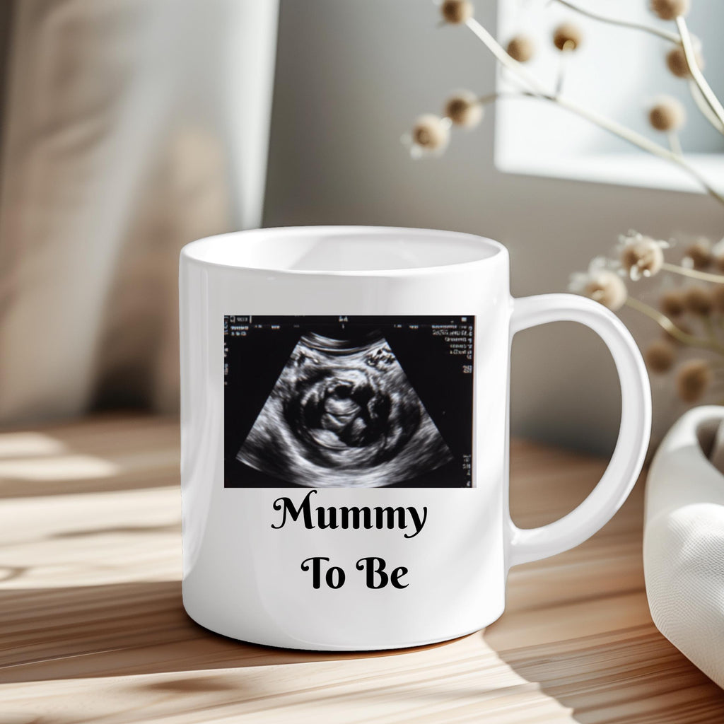Personalized Baby Scan Mug: Ultrasound Photo Gift, Mummy/Daddy/Grandparent