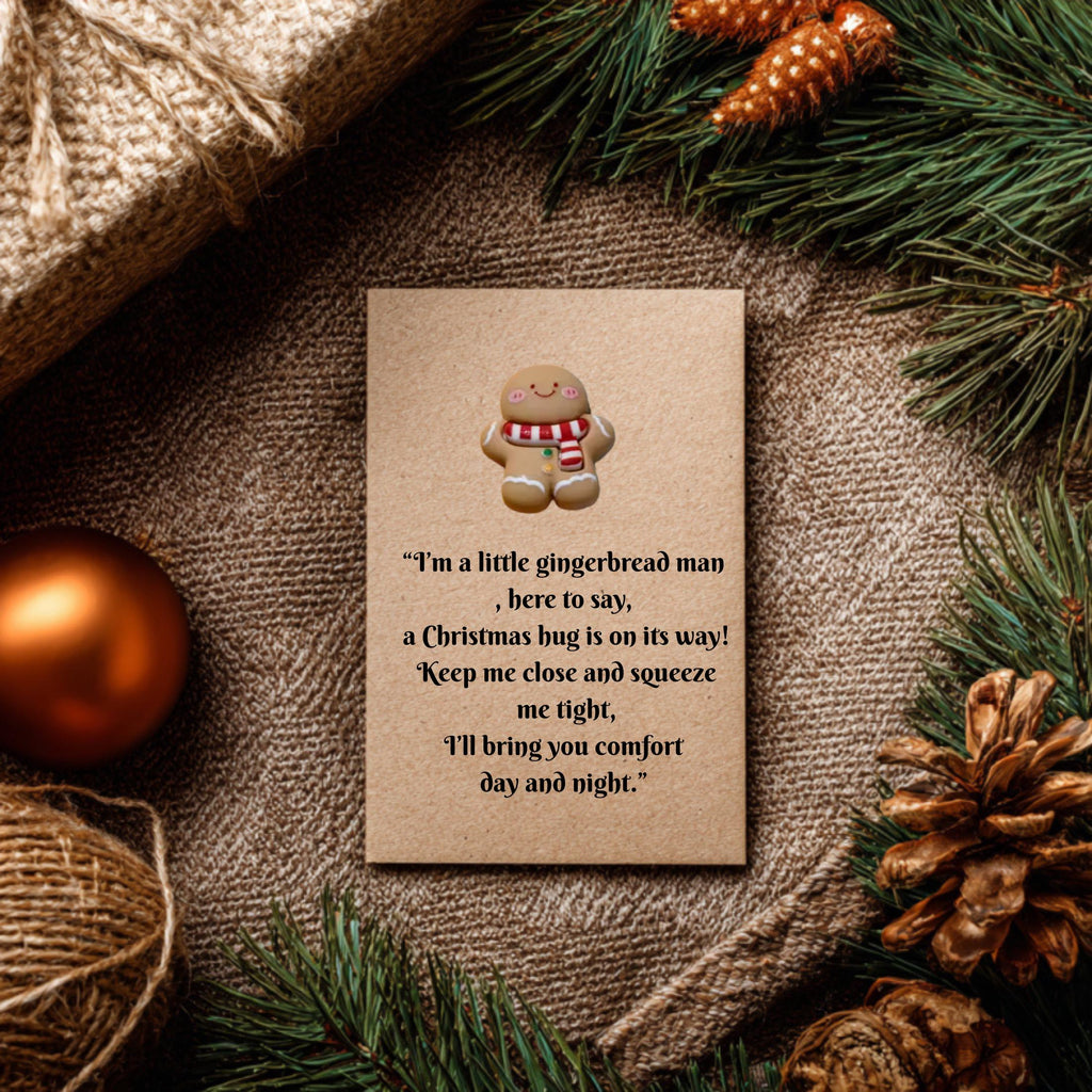 Gingerbread Man Pocket Hug. Christmas Pocket Hug