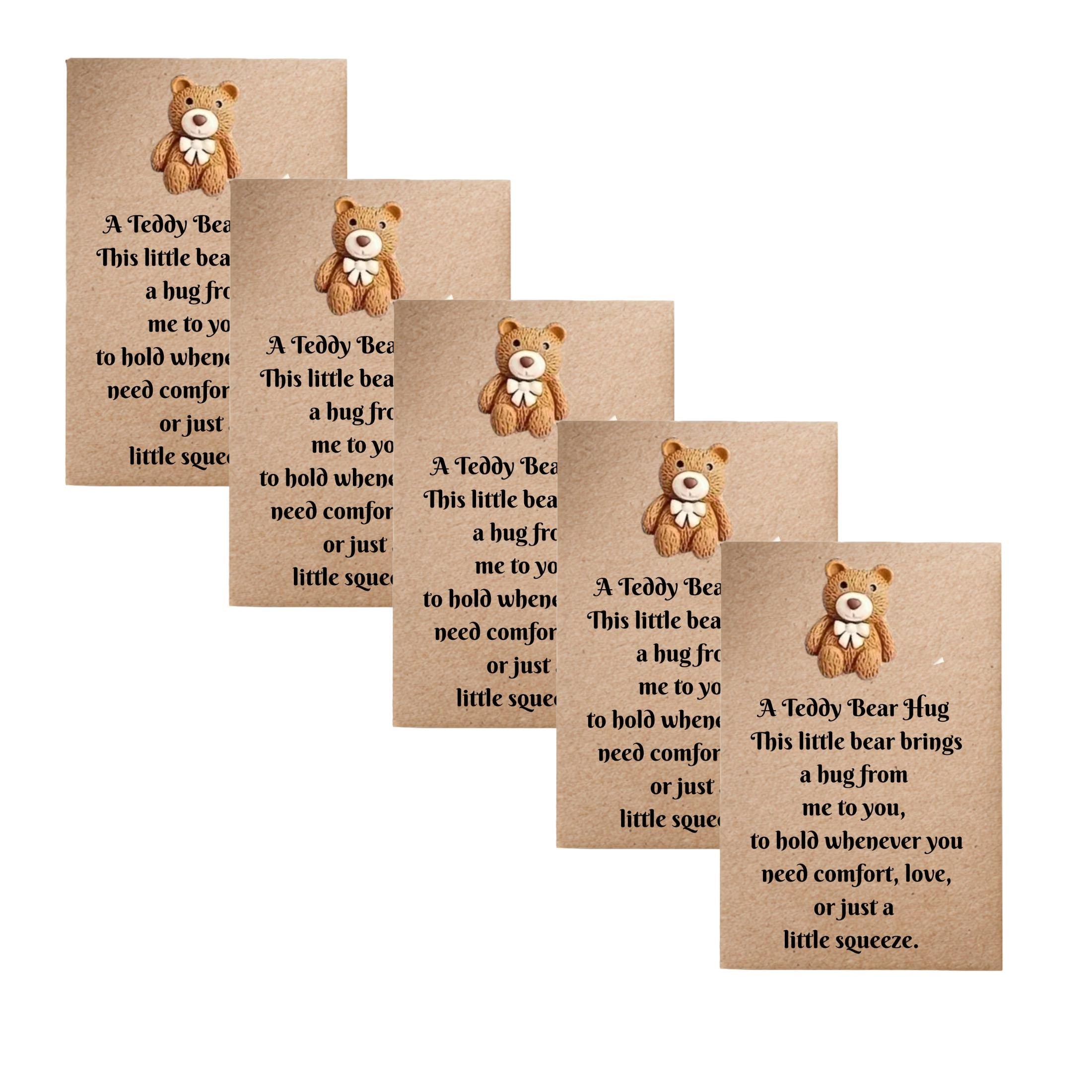 Teddy Bear Pocket Hug. Any Occasion Pocket Hug. Friend Gift